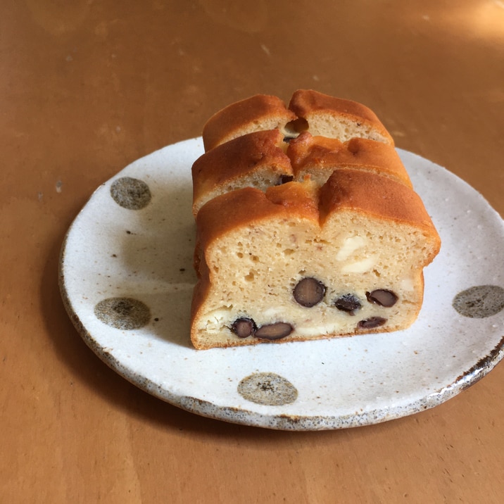 低糖質☆大豆粉黒豆とクリームチーズのケーキ